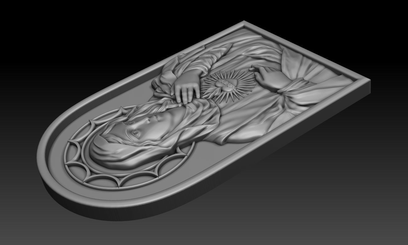 Immaculate Heart of Mary 2 3D print model_7
