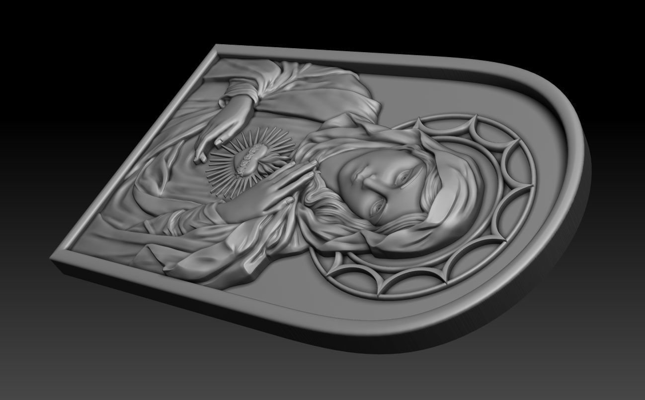 Immaculate Heart of Mary 2 3D print model_6