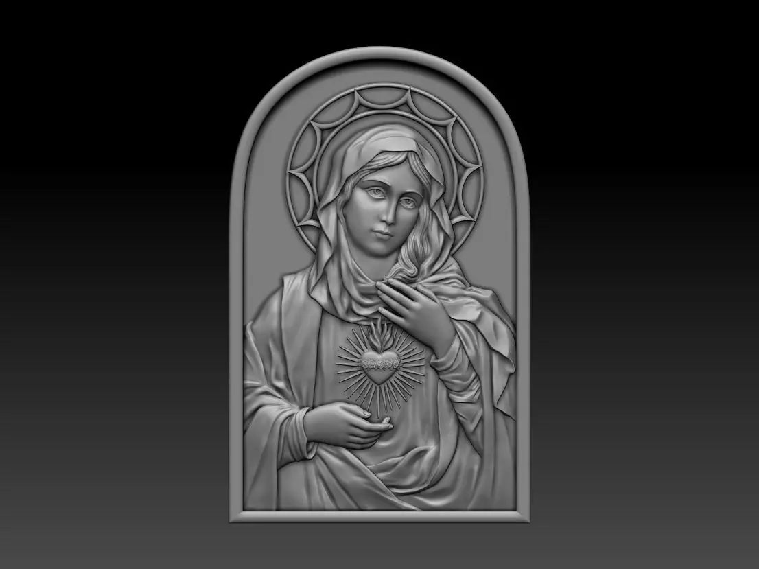 Immaculate Heart of Mary 2 3D print model_0