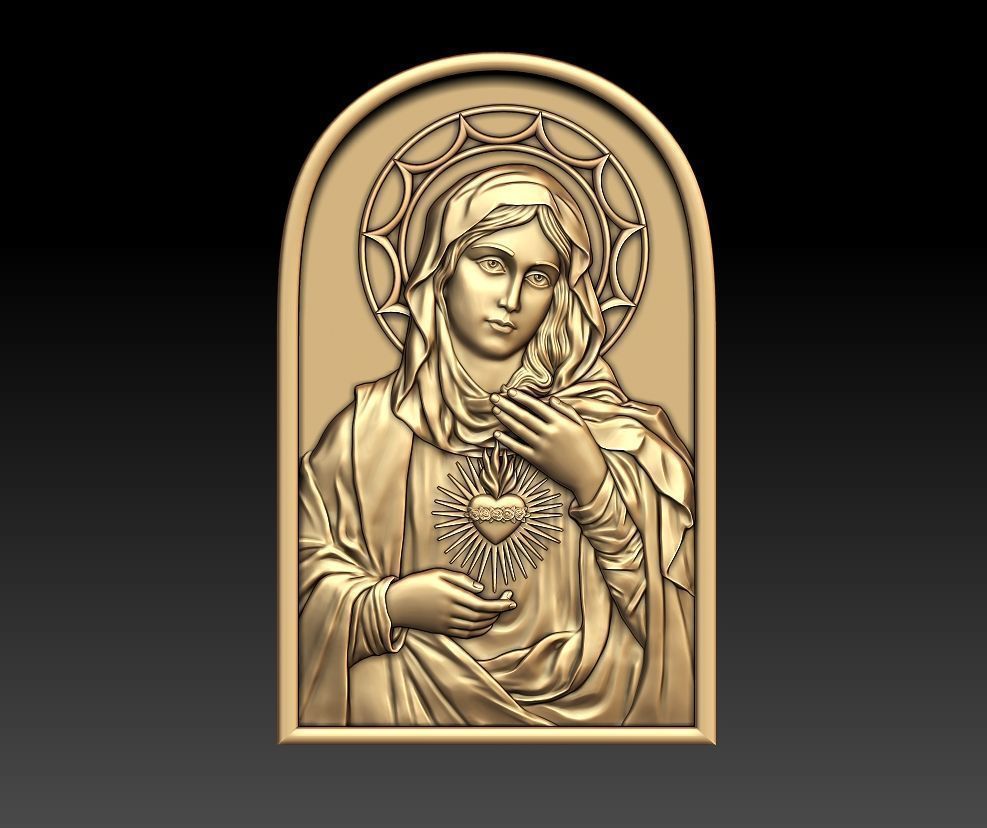 Immaculate Heart of Mary 2 3D print model_12