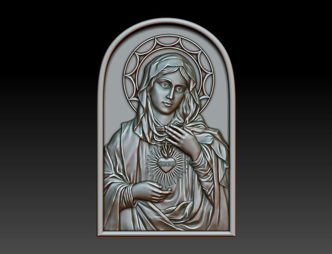 Immaculate Heart of Mary 2 3D print model_13