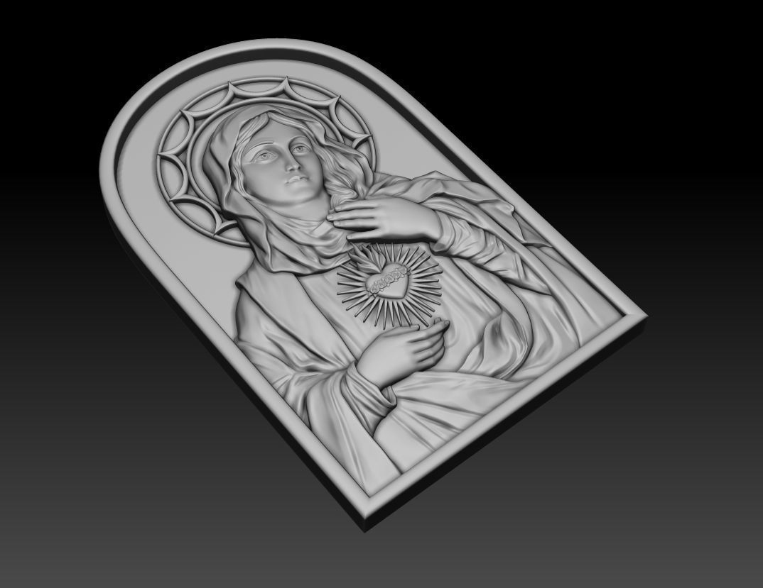 Immaculate Heart of Mary 2 3D print model_1