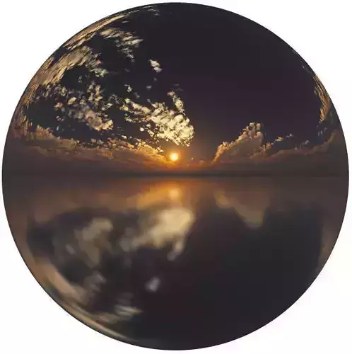 4k HDR Sunset Orange Sky