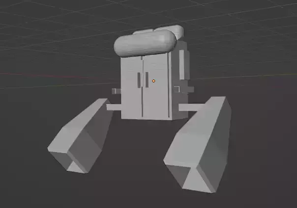 JetPack robot with two legs 3D print model