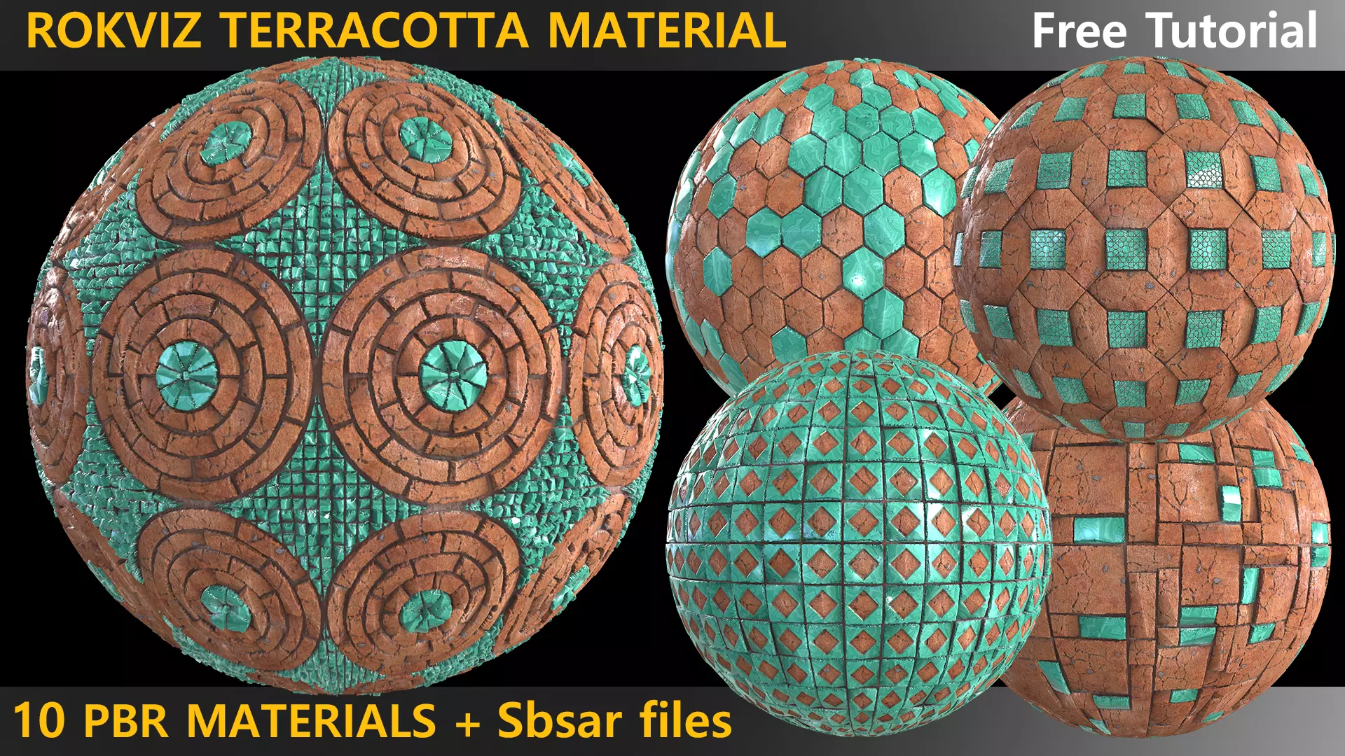10 Terracotta PBR Materials Texture