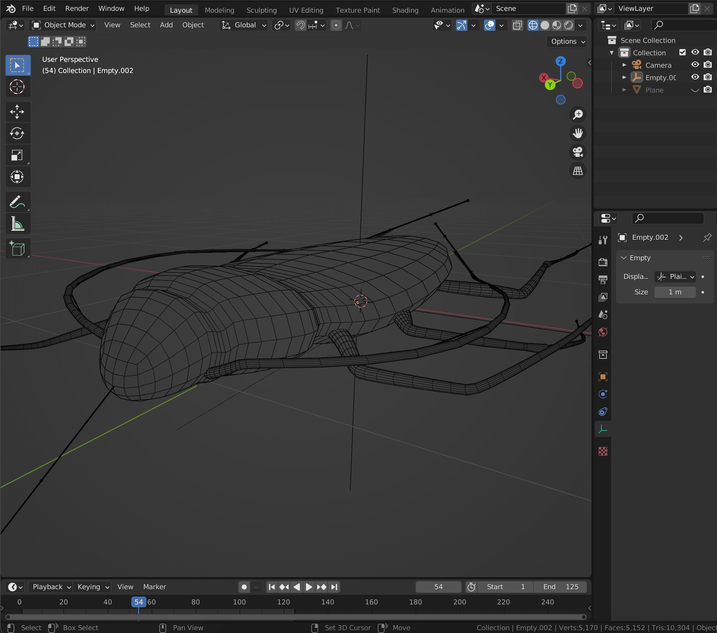 Cockroach Low-poly 3D model_12