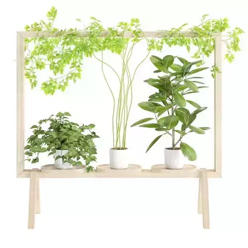 Floorscreen for potted plants