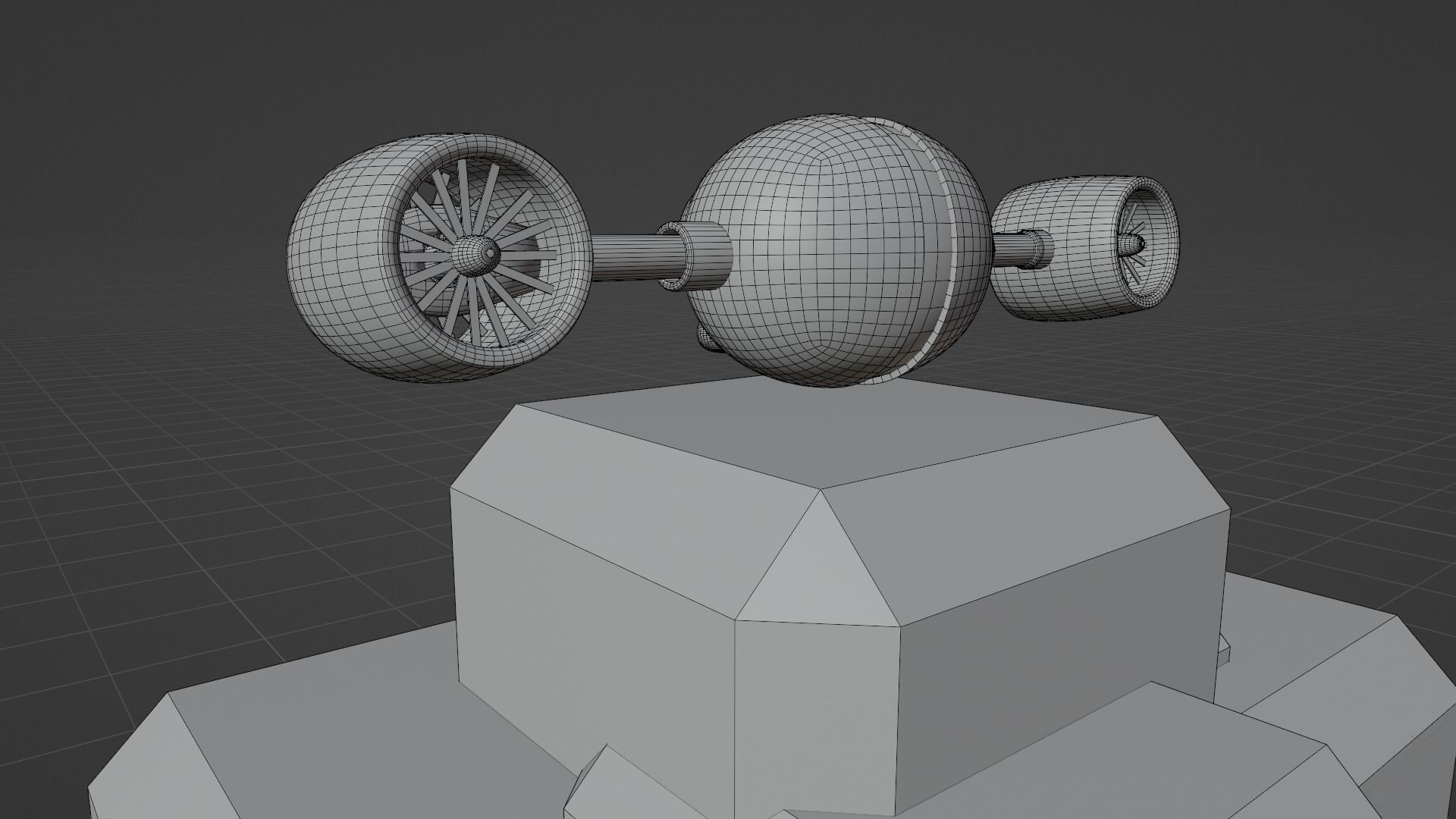 Aviated Robot - Golden Version 3D model_23