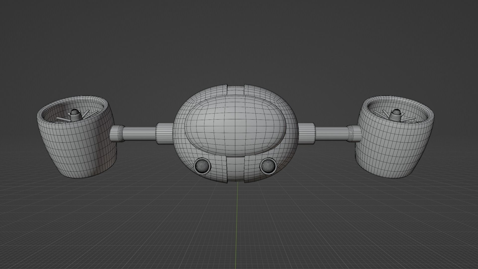 Aviated Robot - Golden Version 3D model_19