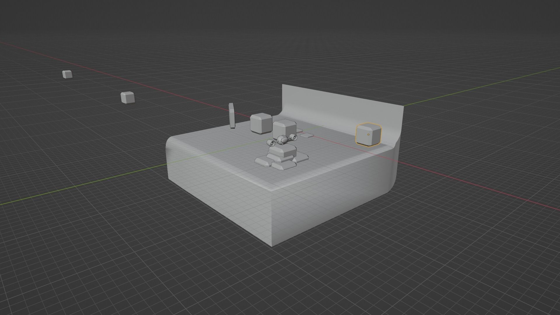 Aviated Robot - Golden Version 3D model_16