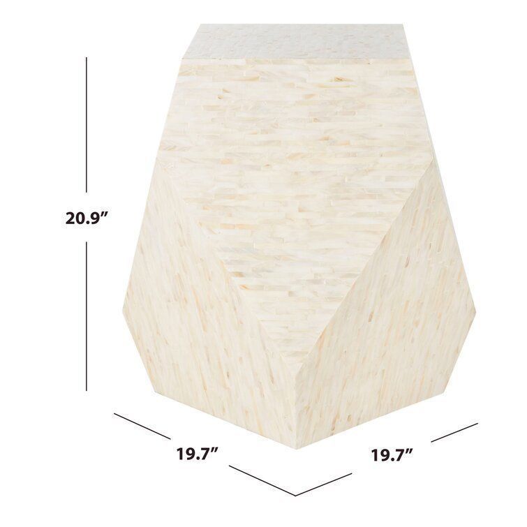 Abba Block End Table 3D model_1