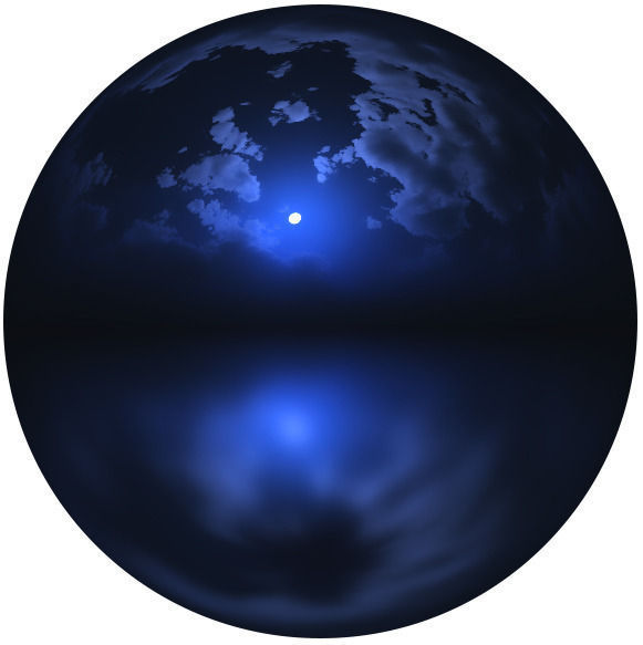 4k HDR Night Moon Sky 3D Model