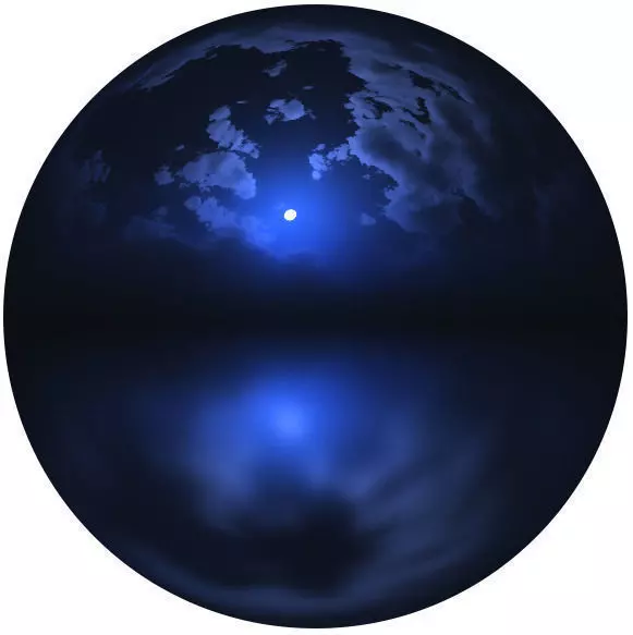 4k HDR Night Moon Sky 3D model_0