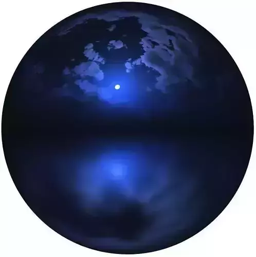 4k HDR Night Moon Sky 3D model