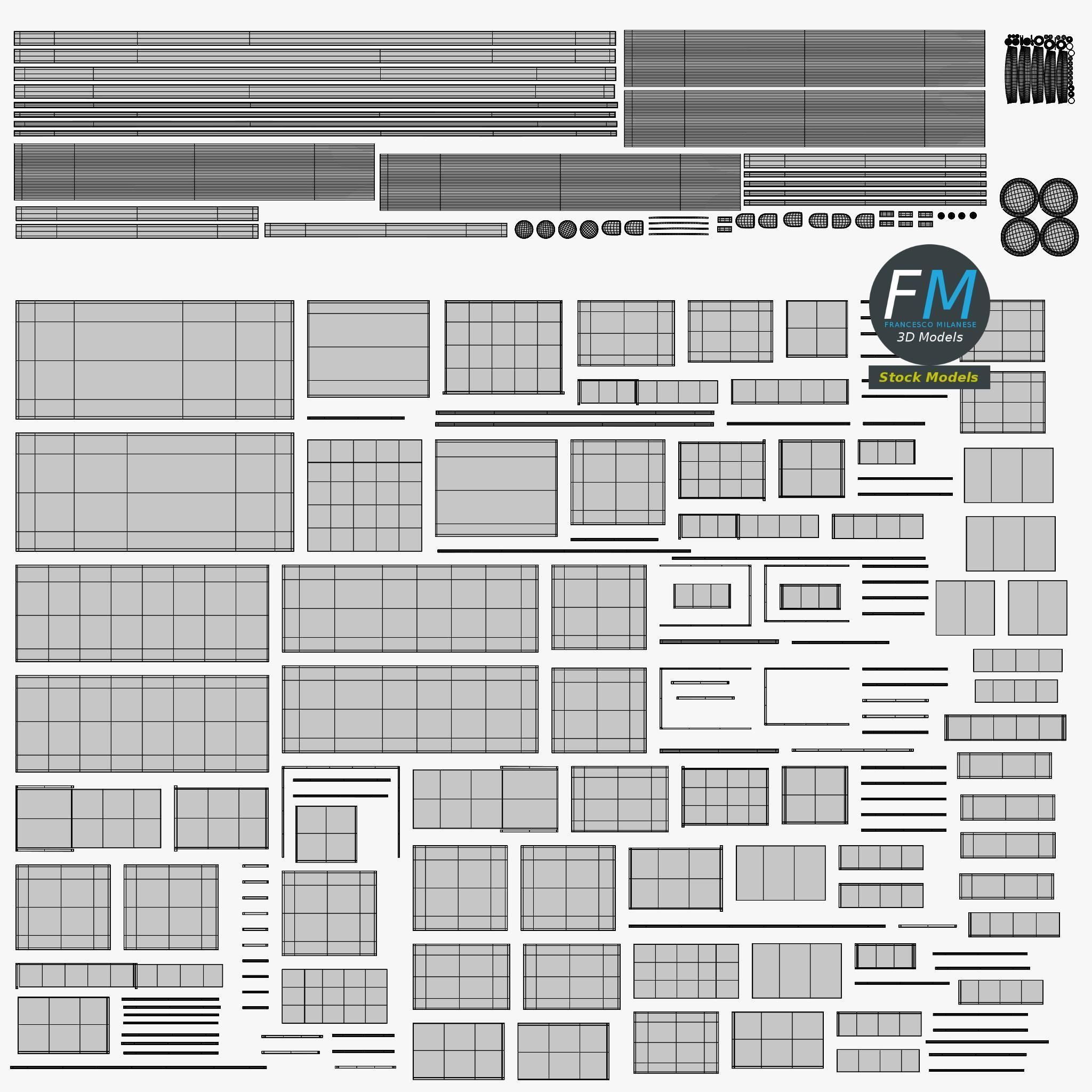 Teacher desk 2 3D model_11