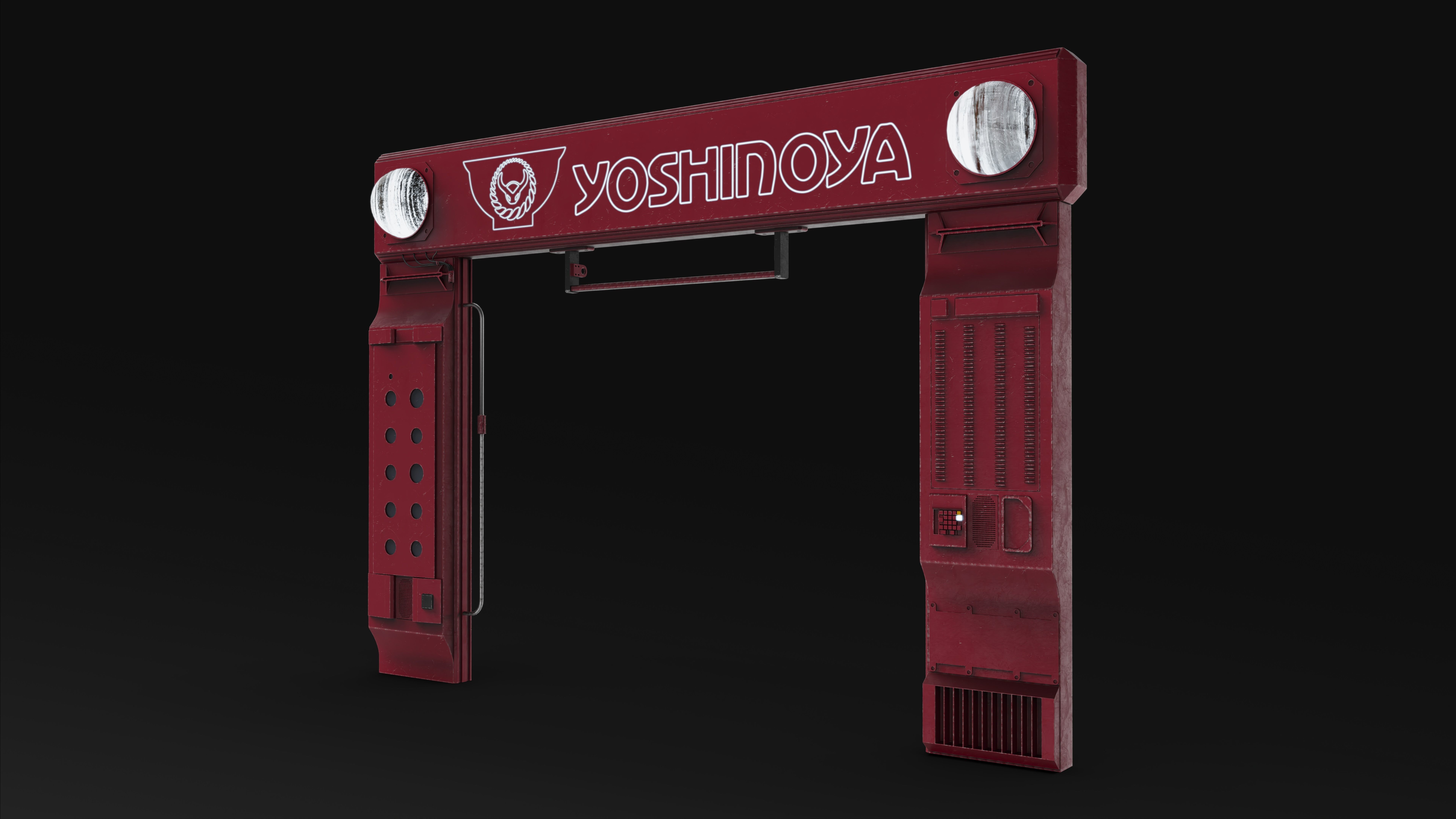 21 SUBD Hard surface Scifi Neons and Signage Vol 1 3D model_13