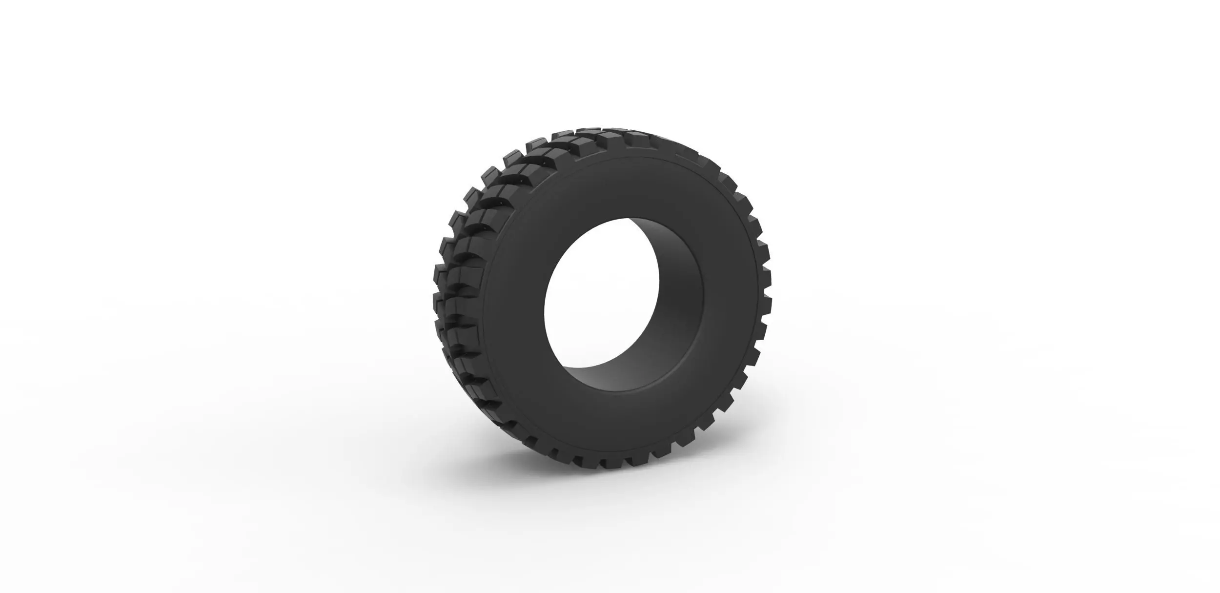 Tractor tire 8 Scale 1 to 25 3D print model_0