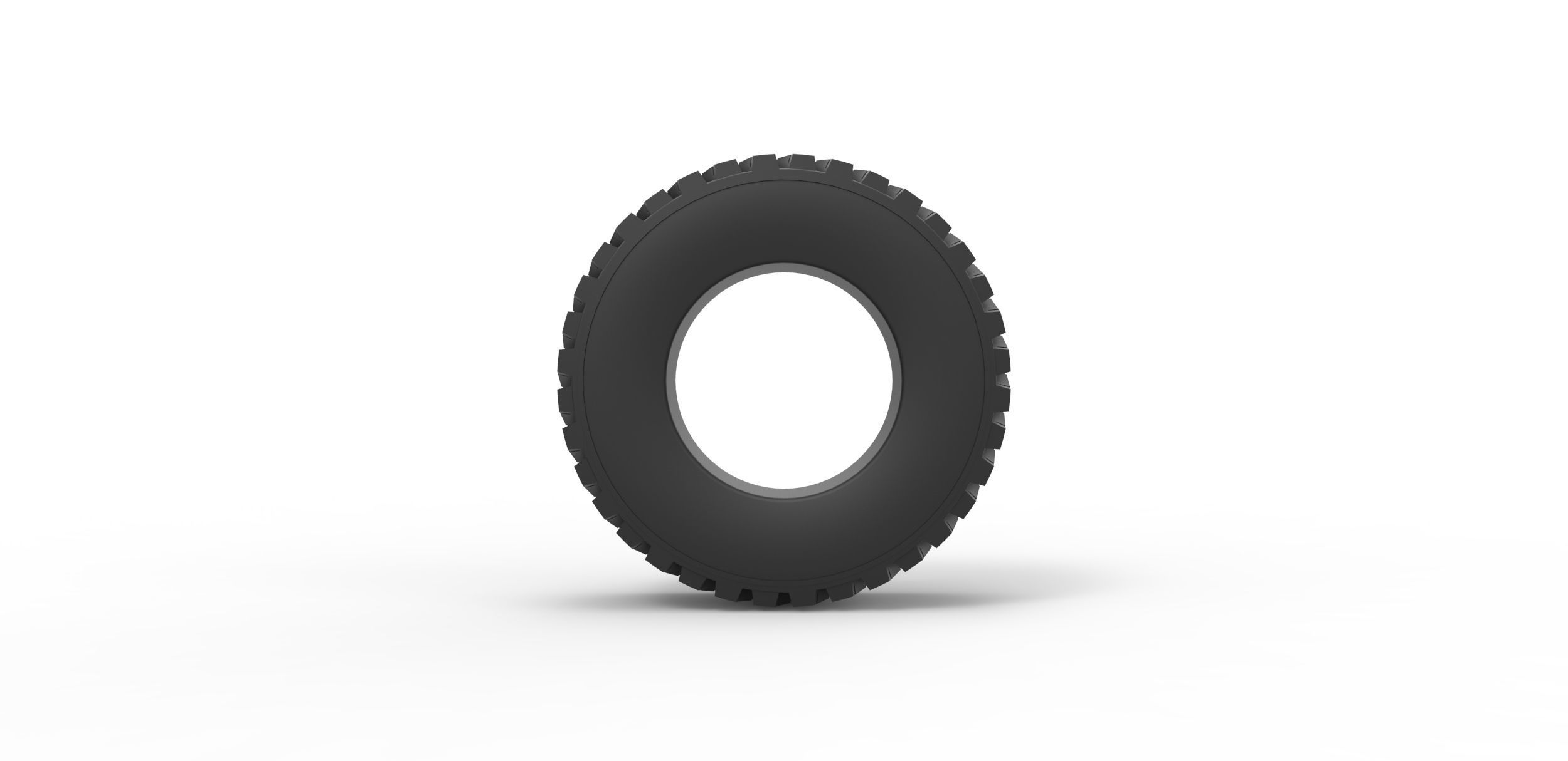Tractor tire 8 Scale 1 to 25 3D print model_4
