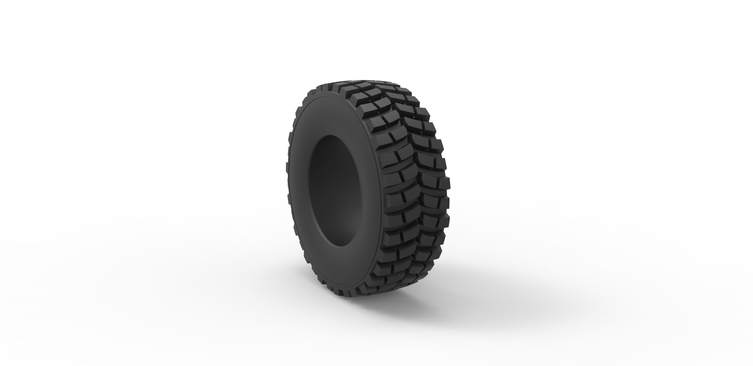 Tractor tire 8 Scale 1 to 25 3D print model_7