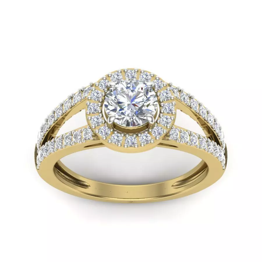 Women ring 3dm Render details 3D print model_0