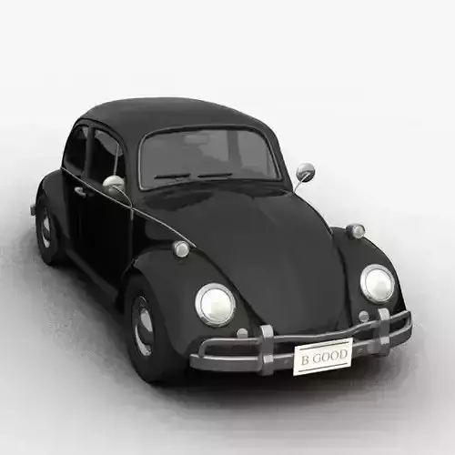 volkswagen beetle Low-poly 3D model