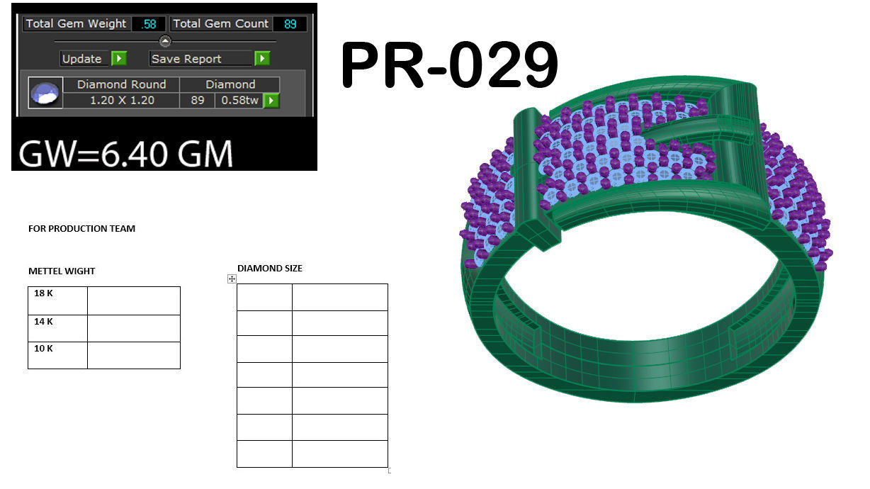 Men ring 3dm Render details 3D print model_5