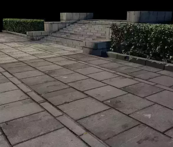 Tiled Porch Free 3D model