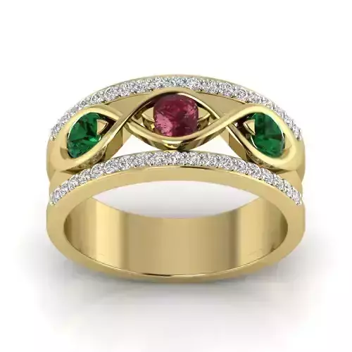 Women ring 3dm Render details