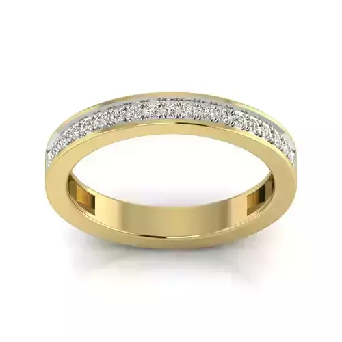 ring 3dm Render details gold wedding band with diamonds