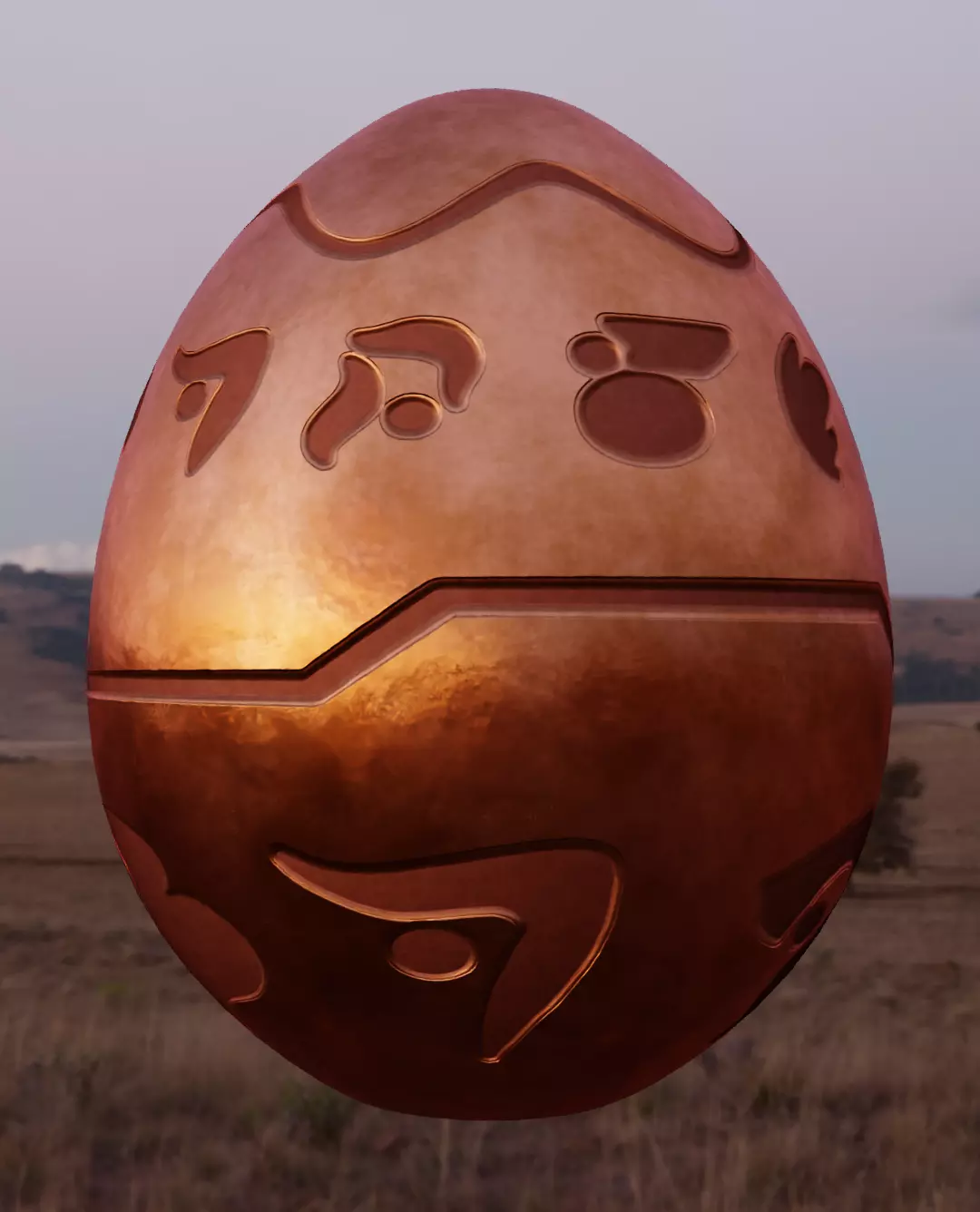 Low poly and high poly strange relic precursor orb Low-poly 3D model_0