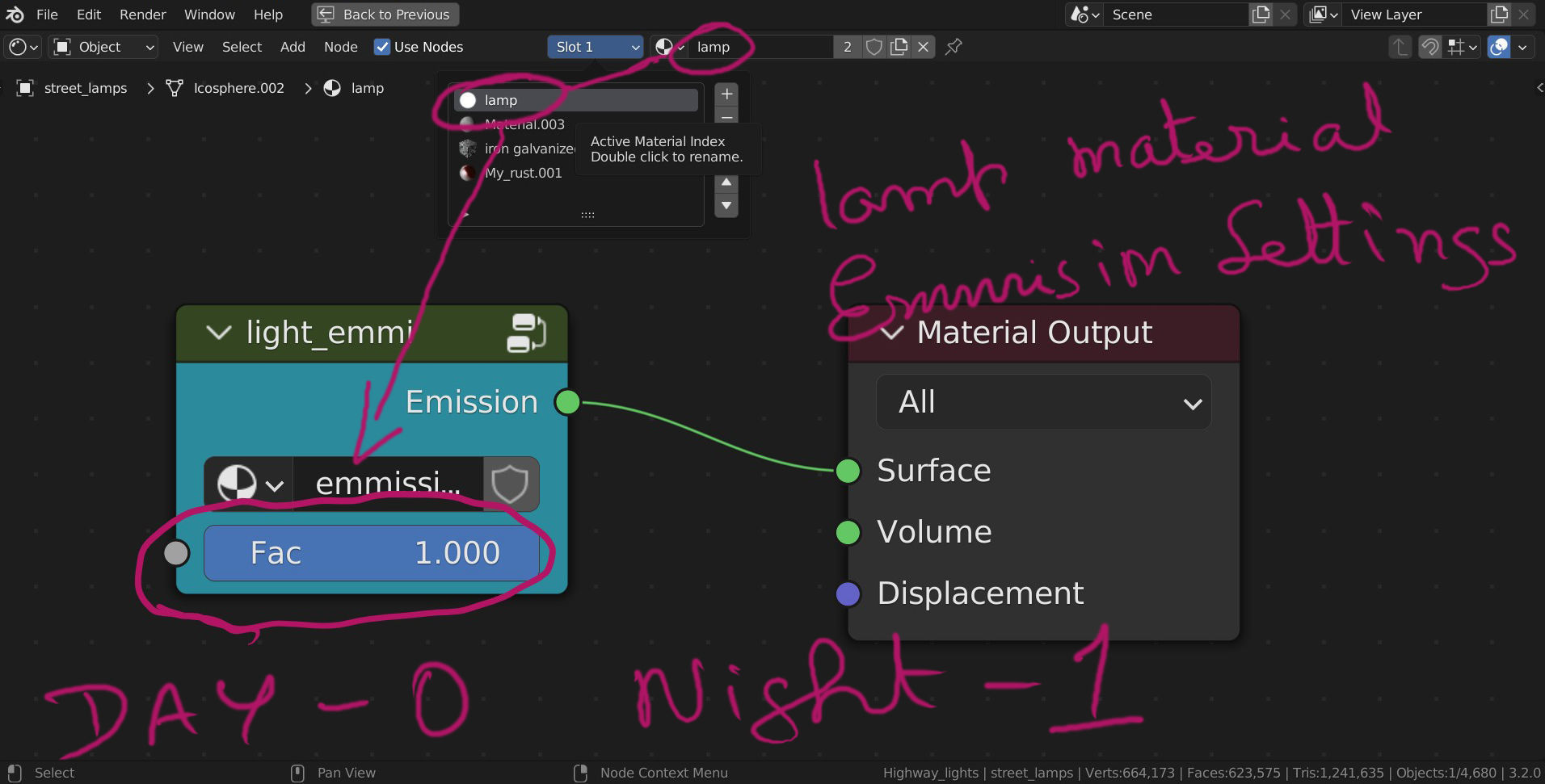 Forest Highway Road with Day-Night Simulation 3D model_20