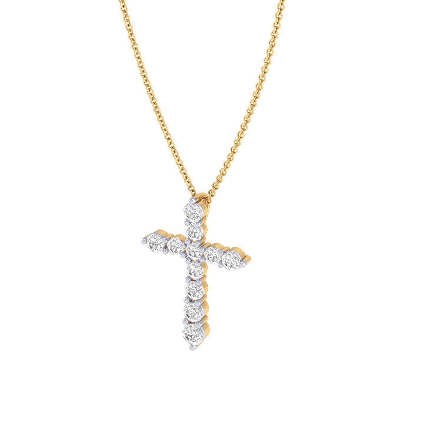 Cross pendant 3dm stl jcd render details 3D print model_8