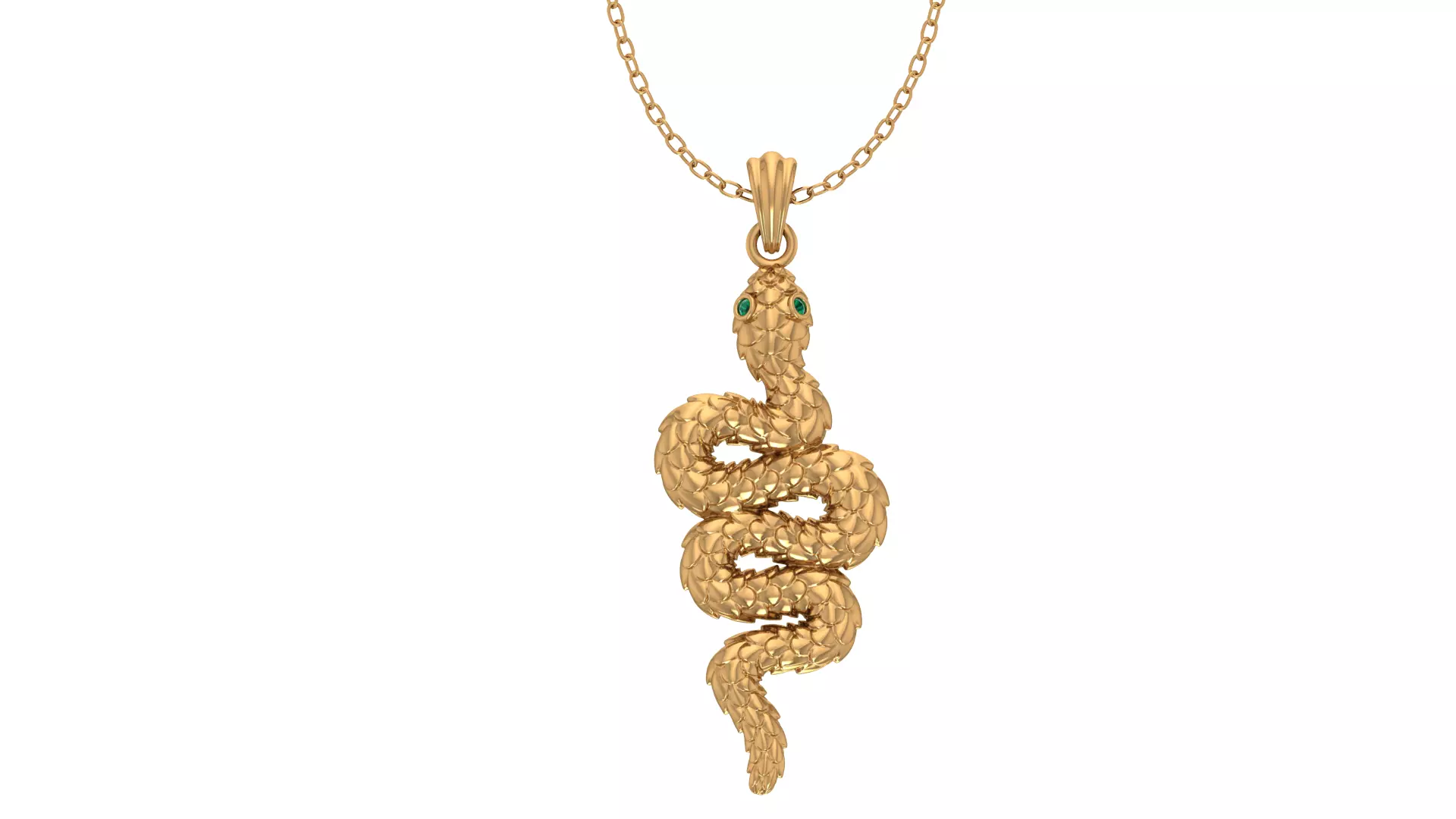 Snake Pendant 3D print model