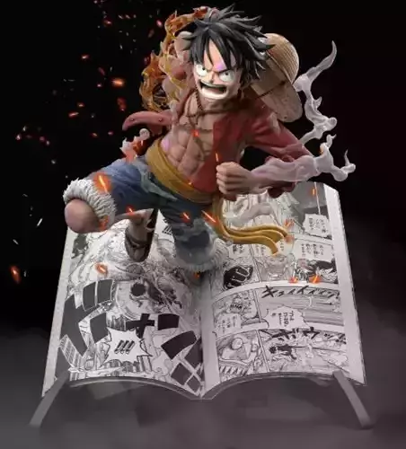 anime lufy 3D print model