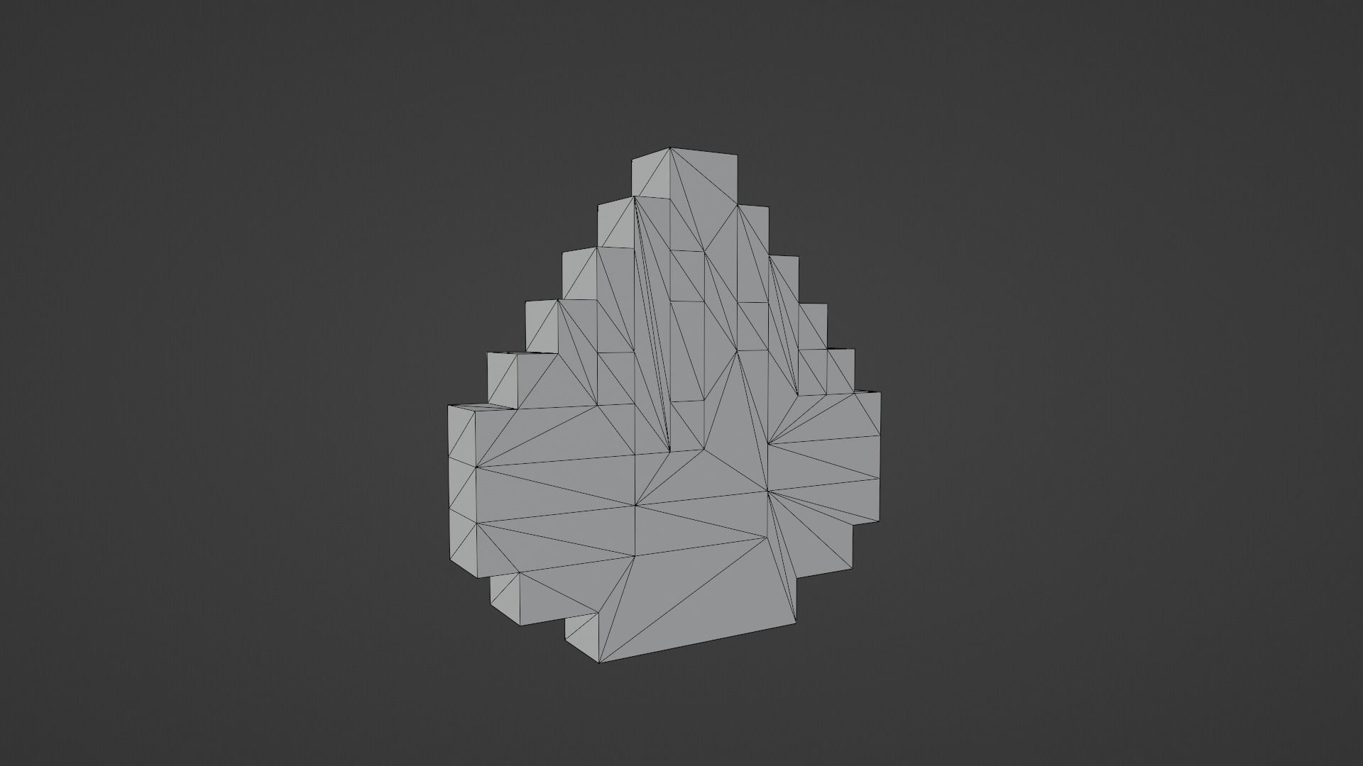 Voxel Watermelon Low-poly 3D model_11