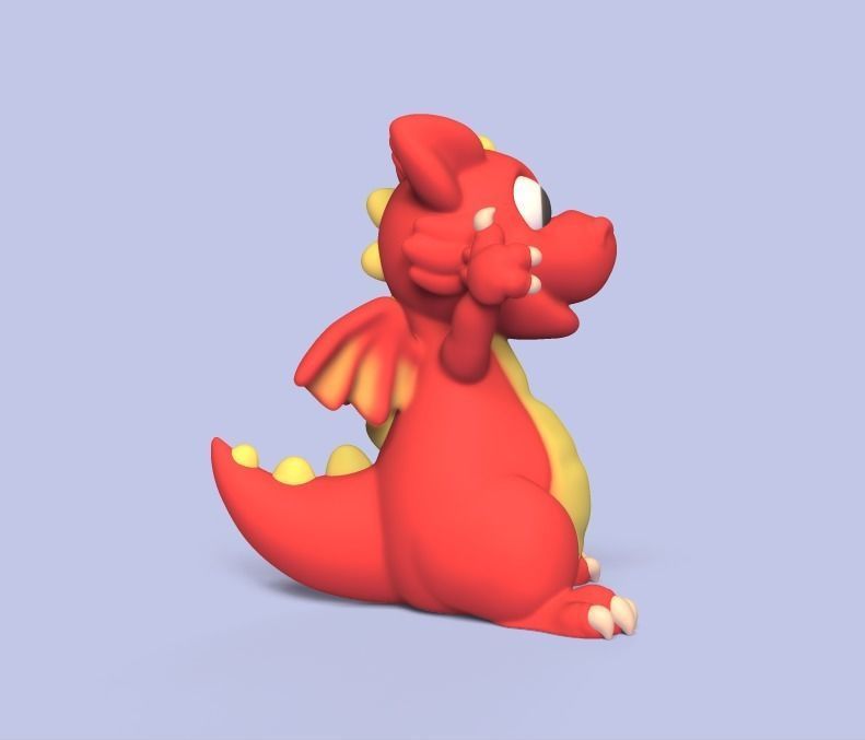 Happy Dragon 3D print model_2