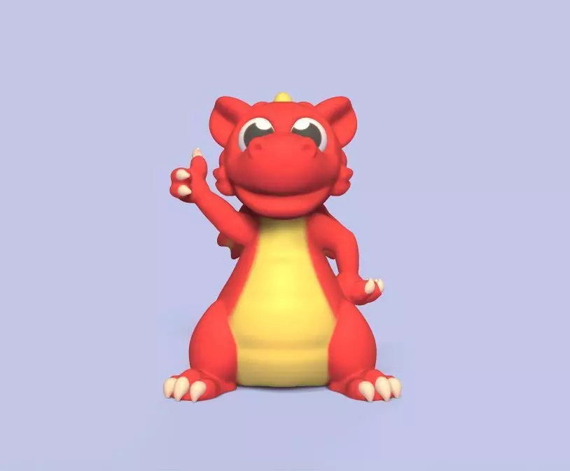 Happy Dragon 3D print model_0
