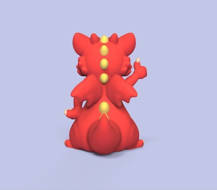 Happy Dragon 3D print model_3