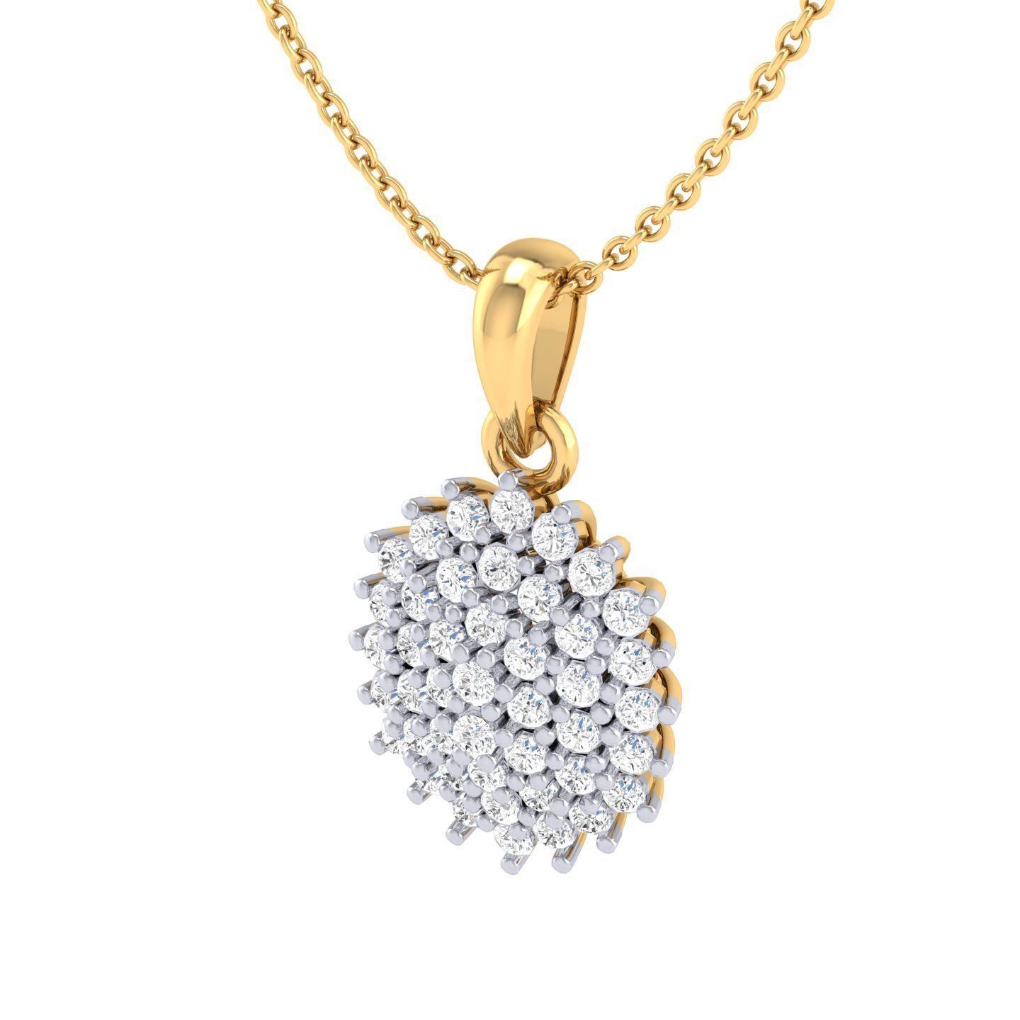 Women round fancy pendant 3dm stl jcd render details 3D print model_8