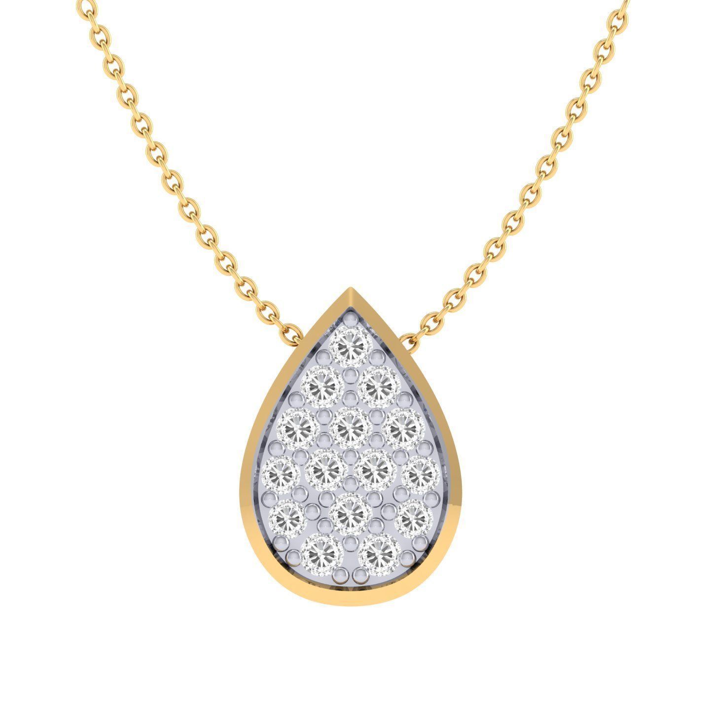 pear shape pendant 3dm stl jcd render details 3D print model_6