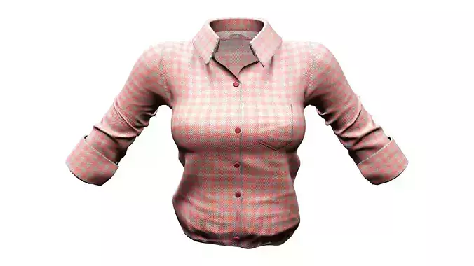 Plaid Tucked In Casual Shirt