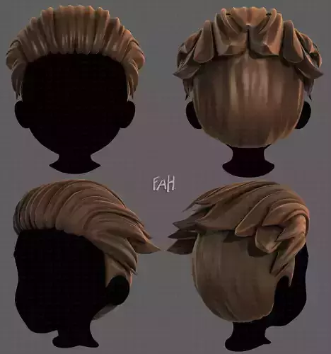 3D Hair style for boy V93
