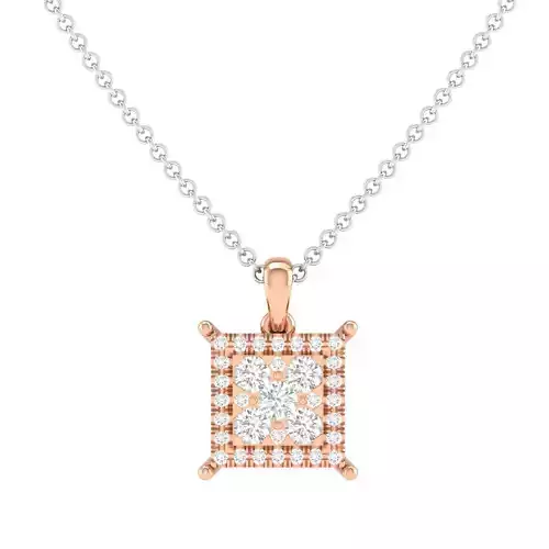 Women square fancy pendant 3dm stl jcd render details 3D print model