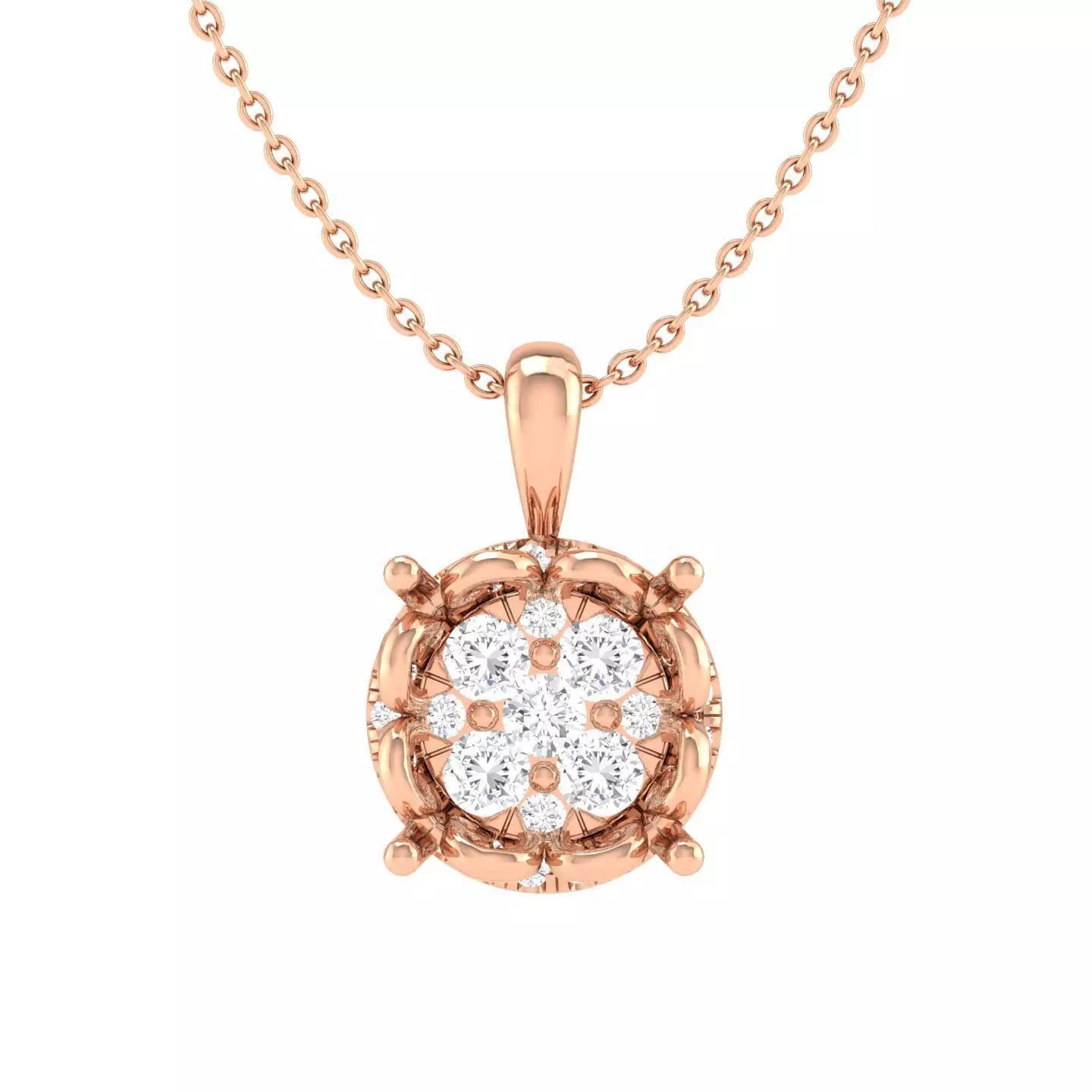 Women fancy round pendant 3dm stl jcd render details 3D model 3D ...