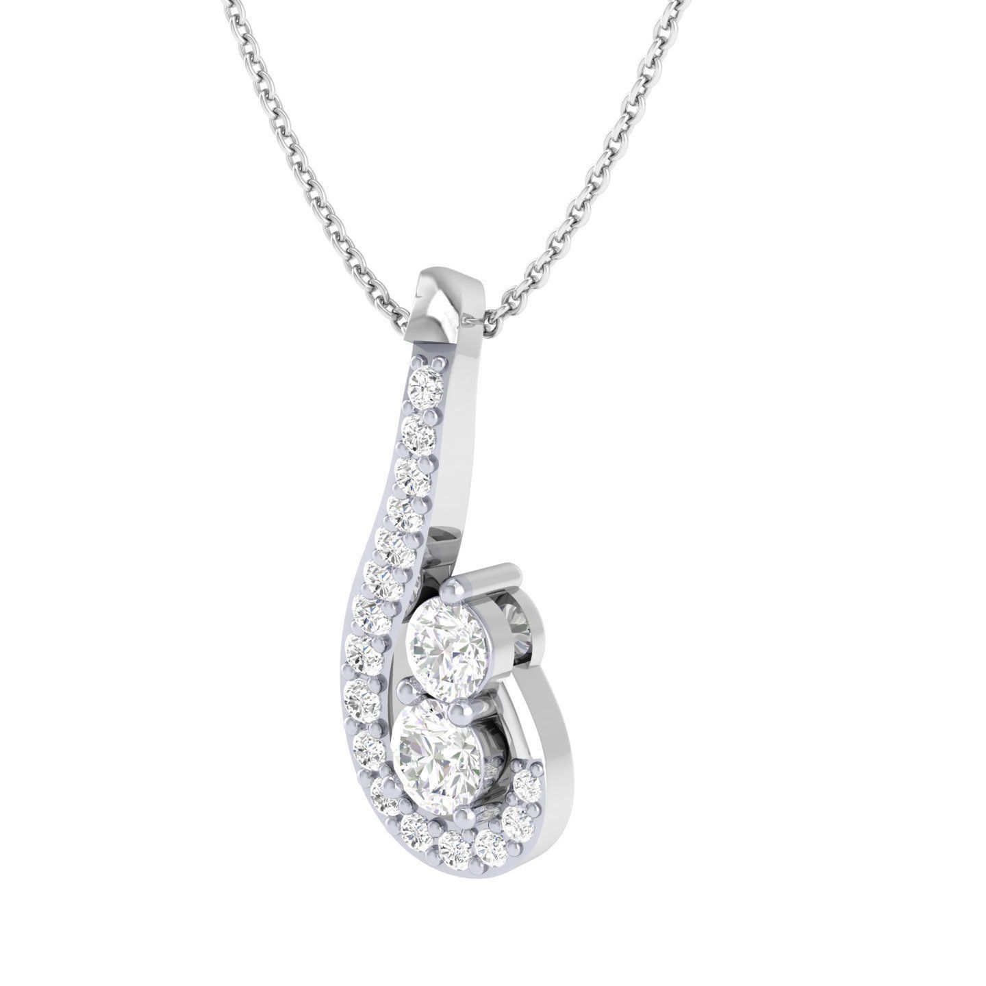 Women cocktail pendant 3dm stl jcd render details  3D print model_5