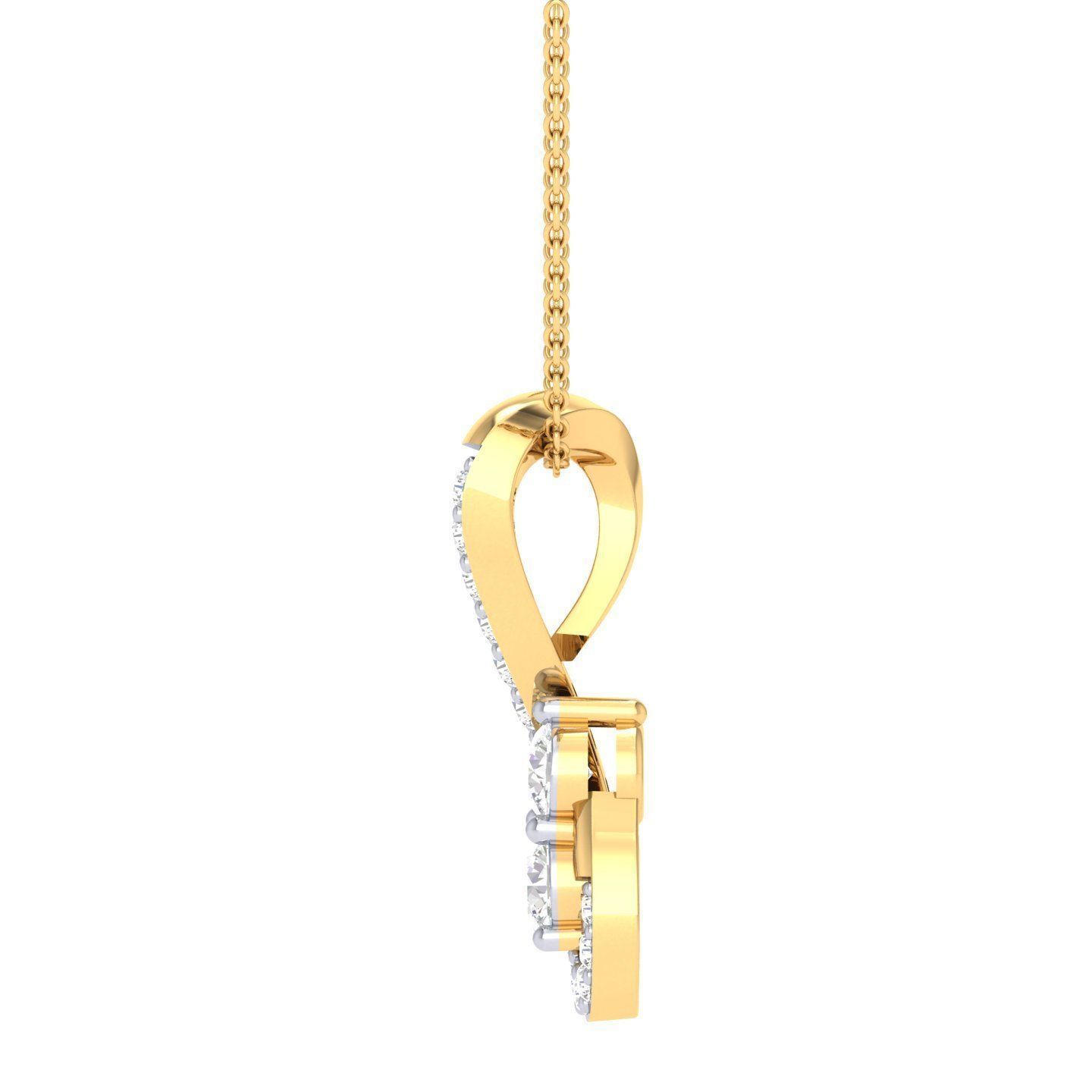Women cocktail pendant 3dm stl jcd render details  3D print model_7