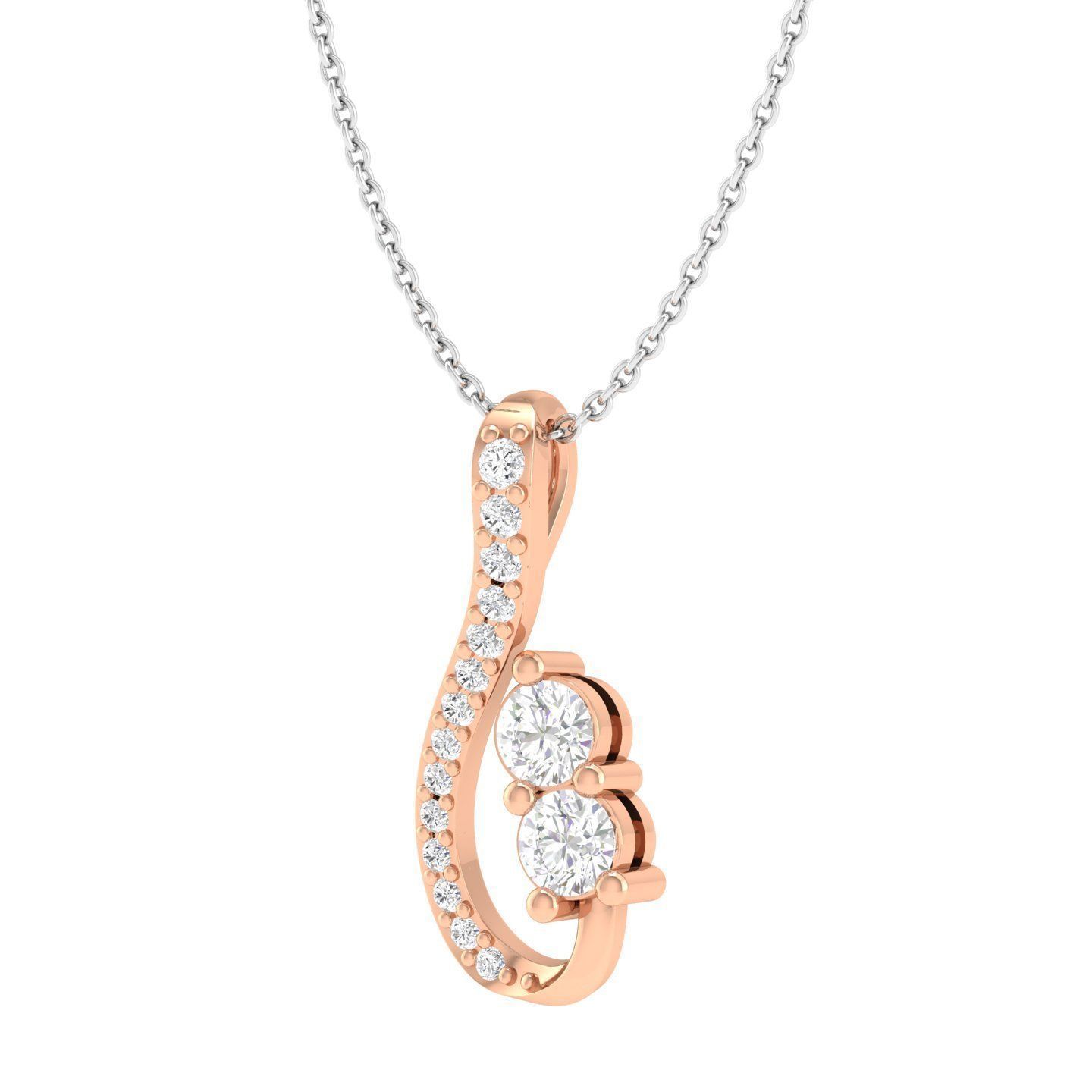 Women cocktail pendant 3dm stl jcd render details  3D print model_2