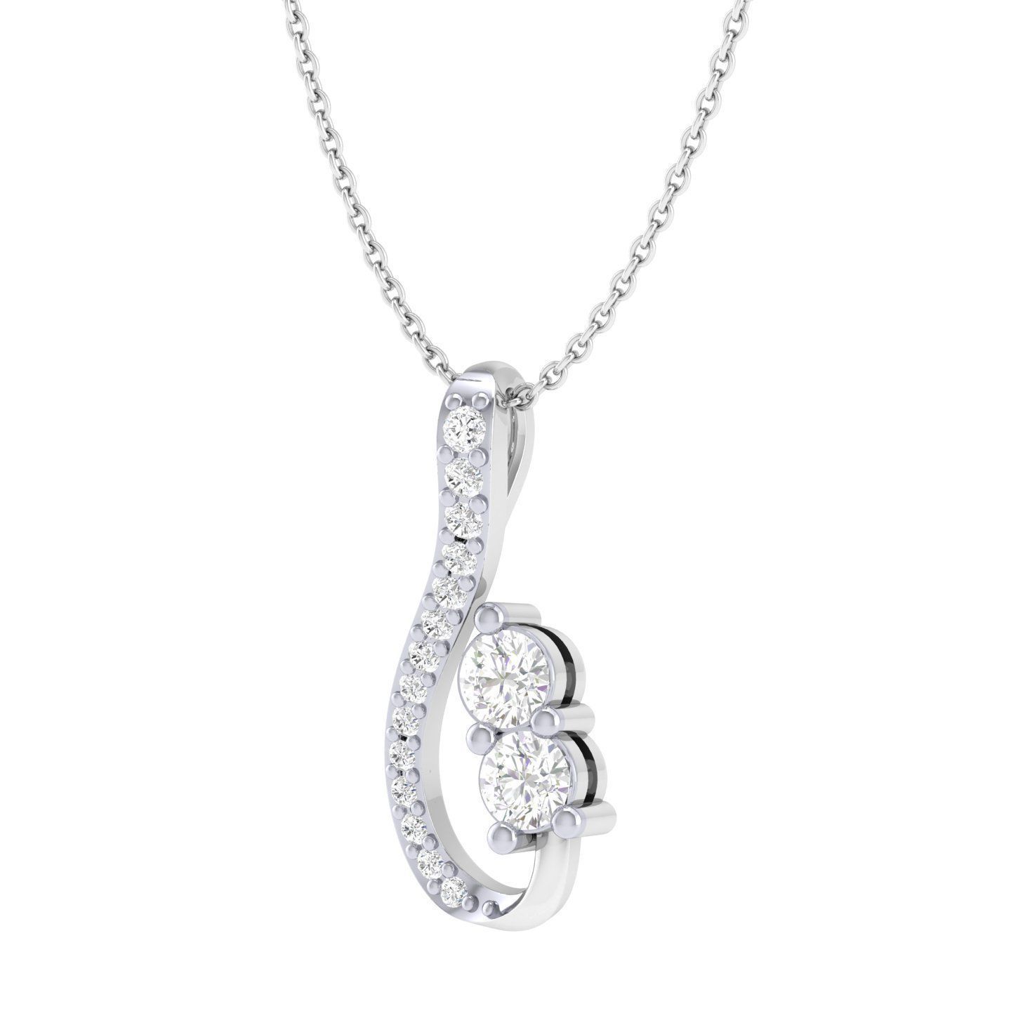 Women cocktail pendant 3dm stl jcd render details  3D print model_5