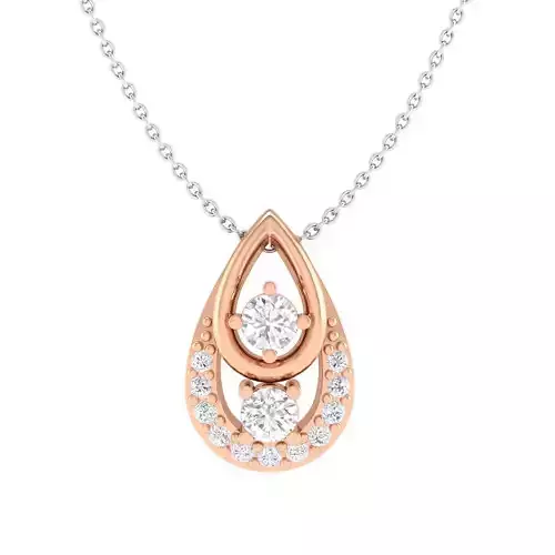 Women solitaire pendant 3dm render details 3D print model