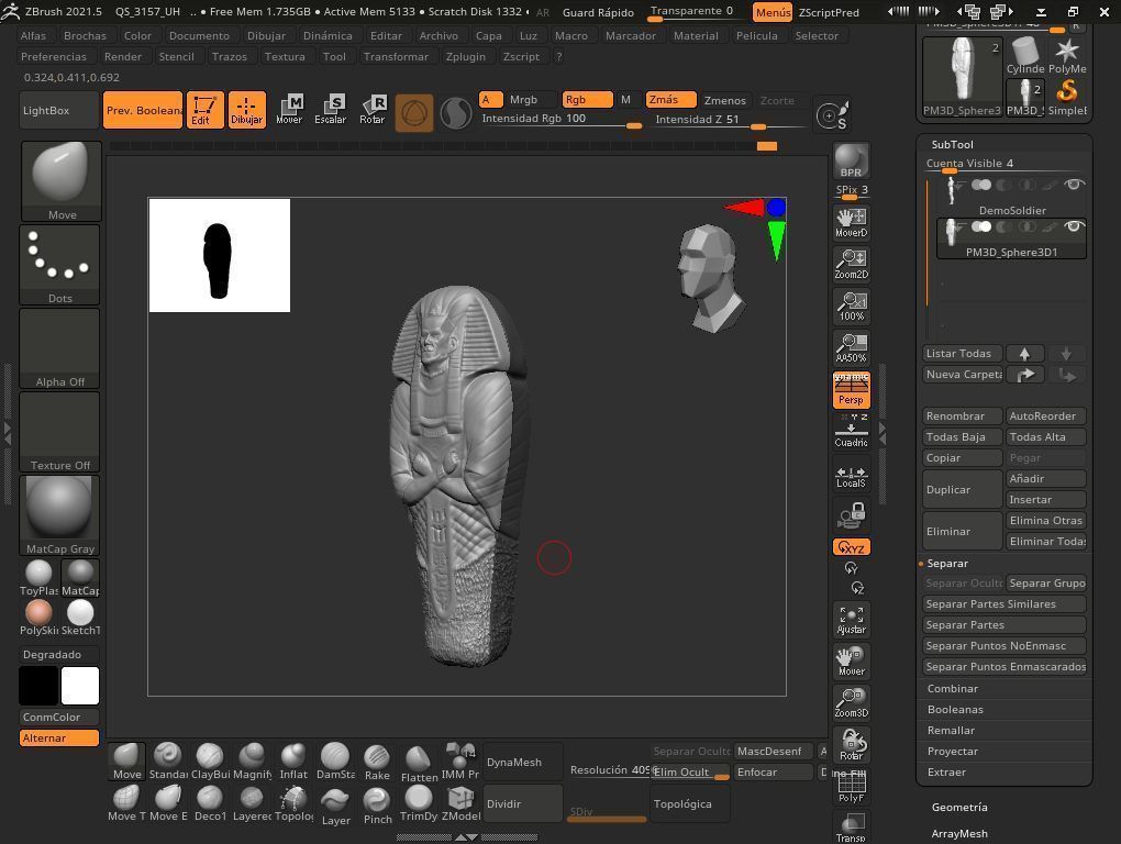 karloff mummy momia  3D model_1